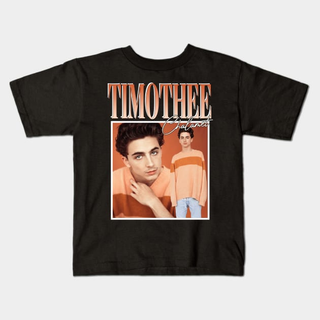 Timothee Chalamet Kids T-Shirt by TeesBySilvia
